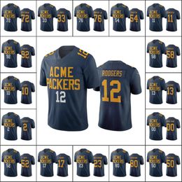 Green Baypackersmen #12 Rodgers 17 Davante Adams 10 Jor Dan Love 33 Aaron Jones Custom Women Youth Navy Jersey