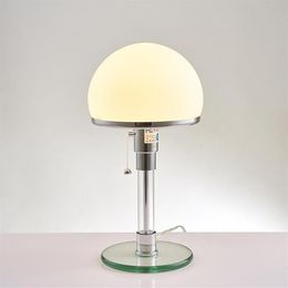 Danish Designer Bauhaus Lamp Nordic Bedroom Bedside Simple Glass Led Table For Living Room Desk Lamps247S