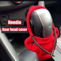 New Car Shift Knob Cover Fashion Hoodie Gear Handle Gear Lever Decorative Cover Manual or Automatic Car Interior Accessories