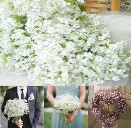 60 PcsLot Artificial Fabric Flower Gypsophila Baby Breath Bouquet For Home Living Wedding Decoration2116826