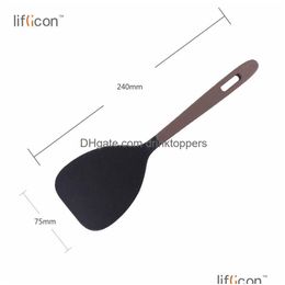 Cooking Utensils Sile Rice Paddle Spoons Works For Mashed Potato Premium Kitchen Nonstick And Heatresistant 230810 Drop Delivery Hom Dhzfs