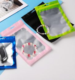 Colour selfsealing bag Gift Wrap mobile phone case PVC data cable packaging Jewellery Customised cosmetics whole8248777