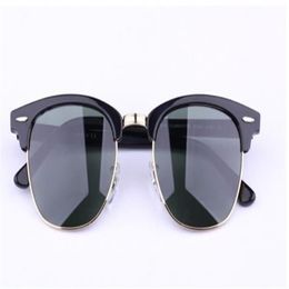 Whole-AOOKO Designer Pop Club Fashion Sunglasses Men Sun Glasses Women Retro Green G15 Grey brown Black Mercury lens New Hinge196D