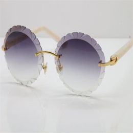 Fashion Accessories 18k Gold Sunglasses Oval Lens New Plank Mix Metal Sun Glasses Rimless T8200761 Vintage glasses Eyeglasses 286s