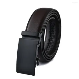 Belts Belt Top Quality Luxury Genuine Leather For Men Strap Male Metal Automatic Buckle Fashion Business Casual