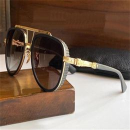 New design sunglasses PUSHIN ROD I pilot frame retro punk design heavy industry motorcycle jacket style top quality uv400 lens eye194Y