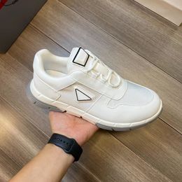 Luxury designer high quality thick sole knit lace-up small white shoes Daddy shoes 2023 new black leather men's casual sports running shoes training shoes board shoes