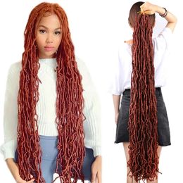 Synthetic Wigs Mtmei Hair 36 Inch Long Faux Locs Crochet Hair 350 Colour Soft Locs Crochet Braids Curly Dreadlocks Hair Crochet Locks 231208