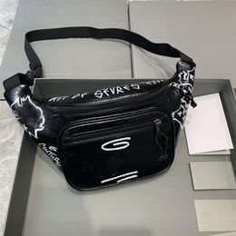 7A Quality Waist Bags Bumbag Handbags Purse Men Women Leather Sport Runner Fanny Pack Belly graffiti Waists Bum Bag Fitness Runnin3500