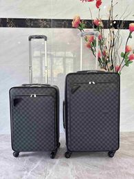 Designer Trunk Bag Women Luggage Cart Roller Men Luggage Bag Travel Luggages Carrying Leather Suitcase Aviation Carry On Suitcase