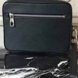 real leather Kasai bag black Grey plaid brown mono palm wrists with mens handbags women Clutch CANVAS TOILETRY bags254O