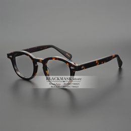 JackJad Top Quality Acetate Frame Johnny Depp Lemtosh Style Eyewear Frame Vintage Round Brand Design Eyeglasses optical glasses fr266s
