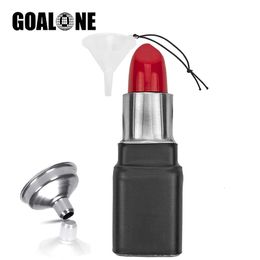 Hip Flasks GOALONE 4OZ Red Lipstick Flask for Alcohol Portable Stainless Steel Hip Flask with Funnel Novelties Funny Whisky Flask for Party 231208