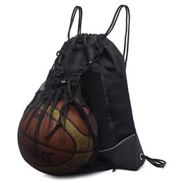 Outdoor Sport Basketball Backpack Training Drawstring Bag Teenage Student Light Weight Nylon Gym Yoga Travel Backpacks For Men265Y