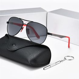 Brand Vintage Aluminium Polarised Sunglasses Classic Pilot Sun Glasses Coating Lens Shades For Men Wome Full Set Of Box206u