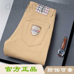 Men's Jeans designer jeans Babaoshen men's autumn and winter hot glue Korean version youth small foot slim fit elastic brand khaki pants Q278