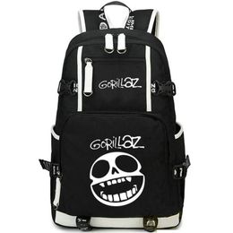 Backpack Gorillaz Demon Days Daypack Rock Band Schoolbag Music Design Rucksack Satchel School Bag Computer Day Pack297T