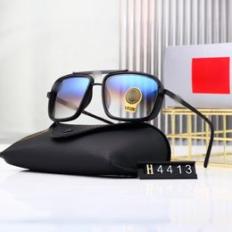 Top luxury Sunglasses lens luxury designer womens Mens Goggle senior Eyewear For Women eyeglasses frame Vintage Metal Sun Glasses With Box BB 4413