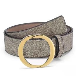 Designer Belts Genuine Leather Fabric Letter Embossing Mens Womens Gold Silver Black Smooth Buckle Belt Width 3 8cm Long 95-125cm 228i