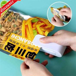 Upgrade Mini Sealer Plastic Bag Machine Storage Bag Clip Sealing Storage Machine Portable Sealer Packing Seal Food Snack Kitchen Gadgets