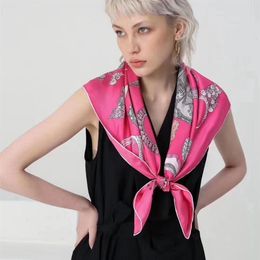 Women 100% Twill Silk Scarf Hijab Head Scarves for Hair Wrapping Ladies Perfect Gifts204O