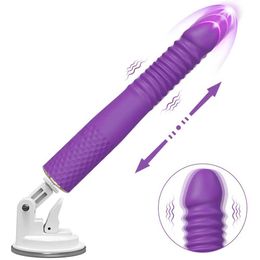 Vibrators App Automatic Machine Telescopic Dildo Vibrator for Women Vagina Masturbation Penis g Spot Clitoris Stimulator Female Sex Toys 231209