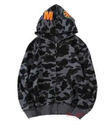 Bapes Men's Hooded Sweatshirt Designer Hoodie Shark Hoodie Women's Black Camouflage Blue Ape Hoodie Bapesta 4 S7G6