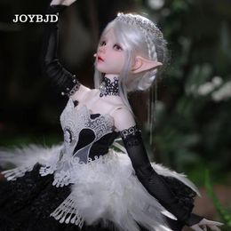 Dolls Joybjd Yeva 1/4 Bjd Doll LDS Black Swan Small Forest Elf Of Fairy Elf Ears Tentacle Resin Doll 231208