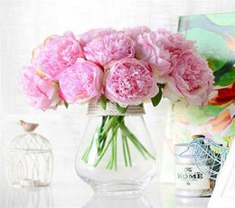 Artificial Silk Fake Flowers Peony Wedding Bouquet Bridal Peony Decor Beautiful Fake Flower Indoor Shop Home Decor Floral25666259079