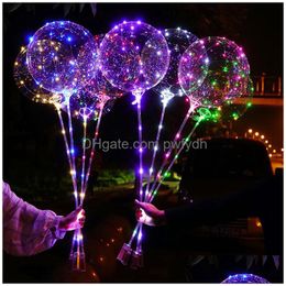 Party Decoration Led Bobo Balloon String Light Decor For Christmas Halloween Birthday Balloons Drop Delivery Home Garden Festive Sup Dhmi0