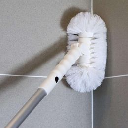Telescopic Clean Cleaning Brush Tiles Brush Corner Floor Bathroom Long Handle Mop Bathroom Household Tools 210329202O
