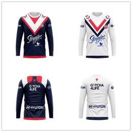 2024 New Australia Sydney Roosters Home Away Rugby Shirts Mens Long Sleeves Sportwear Outdoor Sweatshirts