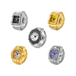 Custom CHEAP Different Fashion Jewelry Quality Ladies Small Steel Mini Finger Ring Watches For Women Girls Men Ring 2022 Design