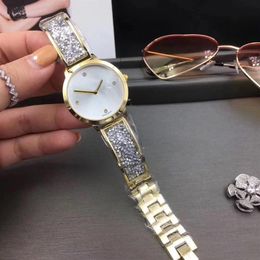 Dress women diamond watch Top brand Rhinestone wristwatches Full Stainless Steel band quartz watches for lady girl Christmas gifts272E