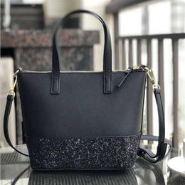 brand designer new glitter Patchwork shining shoulder crossbody shopping bags pu women handbag totes with Shoulder strap2659