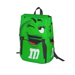 Backpack M & M's Chocolate Candy For Girls Boys Travel RucksackBackpacks Teenage School Bag224U