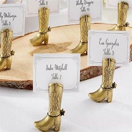 200PCS Festive Party Supplies Western Country Boot Place Card Holders Wedding Decoration Gifts Party Table Supplies260S