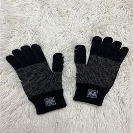 NEW Warm Knitted Winter Five Fingers Gloves For Men Women Couples Students Keep warm Full Finger Mittens Soft Even mean297p