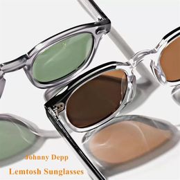 Sunglasses Johnny Depp LEMTOSH Men Polarised Vintage Round Imported Acetate Sun Glasses Women Prescription Eyewear Oculos326I