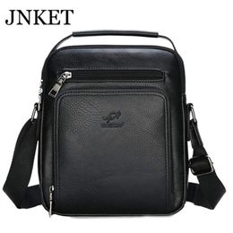 JNKET New Retro Men's PU Leather Shoulder Bag Leisure Sling Bag Travel Crossbody Bags Large Capacity Messenger Handbag293N