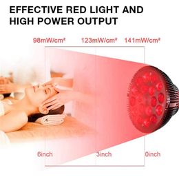 Novelty Lighting Red Light Therapy Lamp 54W LED Infrared 850nm 660nm Soft Scar Wrinkle Removal Treatment Acne2327