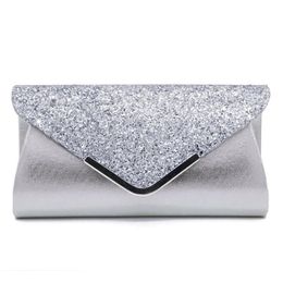 Evening Bag Women PU Paillette Long Square Hasp Cosmetic Bag Mix Colour Wedding Party Clutch Bag169t