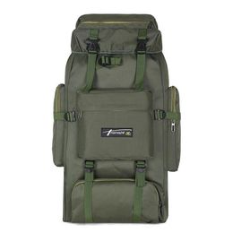 Backpack 70L Outdoor Bags Molle Military Army Tactical Backpacks Rucksack Sports Bag Waterproof Camping Hiking Climbing Travel221Z