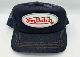Designer Luxury Dark Denim Cap trucker Hat New One Size0126836630