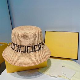 Lafite Straw Hat Women Designer Casquette New Raffia Beach Bucket Hat Caps Hats Mens Summer Sunscreen Womens Fisherman Hat Nice D2265E
