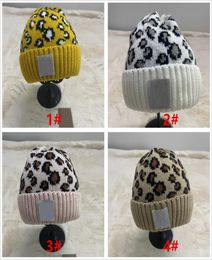 Designer Beanie Brand Caps For Women Men Winter Knitted Leopard Hats Unisex Ladies Warm Gorras Tie Dye Knit Beanies 20218533701
