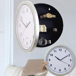 Storage Box Wall Clock Hidden Clock Secret Safes Hidden Clock for Stash Money Cash Jewellery Organiser Unisex High Quality 19JUL1 Z1265m