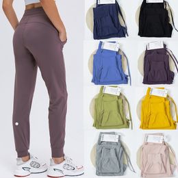 2024 lu lu lemens Sweatpants Yoga Dance Studio RelaxedFit MidRise Jogger Full Length Soft Jersey Tapered Sports Pants Casual Comfort Drawstring Gym City Sweatwear w