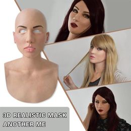 Other Event & Party Supplies Bald Beauty Halloween Mask Full Latex Cosplay Holiday Funny Masks Creepy Supersoft Adult Stage QERFOR2289