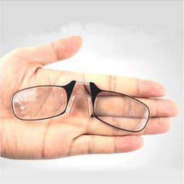 Sunglasses Portable Paper Reading Glasses Compact Nose Eyeglasses Wallet Phone SOS Clip Prescription207n